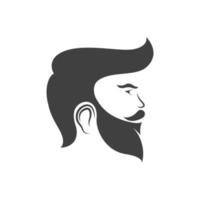 illustration de conception d'icône de vecteur de salon de coiffure