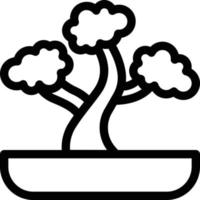 illustration vectorielle de bonsaï sur fond.symboles de qualité premium.icônes vectorielles pour le concept et la conception graphique. vecteur