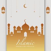 ramadan kareem salutation illustration islamique fond vecteur conception