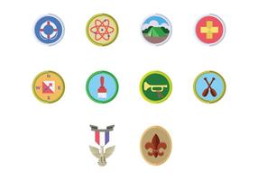 Vecteur de badge boy scouts gratuit