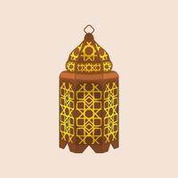 illustration vectorielle de lampe arabe ramadan à motifs isolés modifiables à des fins de thème occasionnel islamique telles que le ramadan et l'aïd également les besoins de conception de la culture arabe vecteur