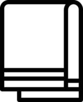illustration vectorielle de serviette sur un fond. symboles de qualité premium. icônes vectorielles pour le concept et la conception graphique. vecteur