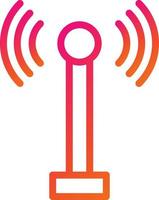 illustration de conception d'icône de vecteur d'antenne radio