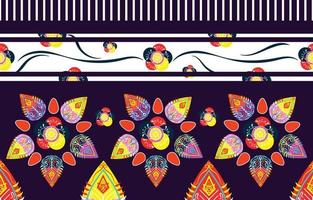 géométrique ethnique oriental ikat motif harmonieux de conception traditionnelle pour le fond, le tapis, le papier peint, les vêtements, l'emballage, le batik, le tissu, l'illustration vectorielle. mode de broderie.