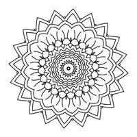 livre de coloriage de mandalas. conception de vecteur originale. ornement mandala à motif rond parfait pour une utilisation dans tout autre type de conception