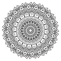 mandala pour cahier de coloriage. vecteur oriental. ornement mandala rond parfait pour une utilisation dans tout autre type de conception.