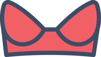 illustration vectorielle de soutien-gorge sur fond.symboles de qualité premium.icônes vectorielles pour le concept et la conception graphique. vecteur