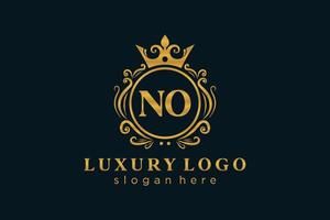 modèle initial de logo de luxe royal sans lettre dans l'art vectoriel pour le restaurant, la royauté, la boutique, le café, l'hôtel, l'héraldique, les bijoux, la mode et d'autres illustrations vectorielles.