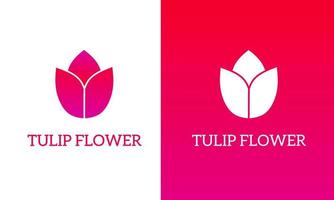 illustration graphique vectoriel de fleurs de tulipe logo modèle