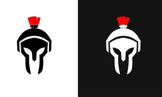 illustration graphique vectoriel du modèle logo icône casque de gladiateur