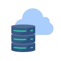 une base de données pour stocker des données volumineuses dans le cloud. partage massif d'informations vecteur