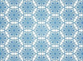 motif de mandala bleu décoratif ethnique sur fond blanc vecteur