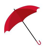 parapluie rouge. illustration vectorielle. vecteur