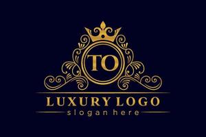 à la lettre initiale or calligraphique féminin floral monogramme héraldique dessiné à la main style vintage antique luxe logo design vecteur premium