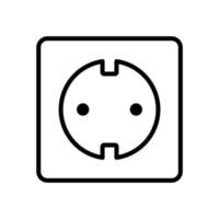icône de prise de courant électrique vecteur