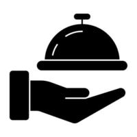 icône du design tendance du service alimentaire vecteur