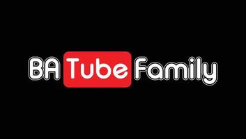 logo de la famille ba tube vecteur