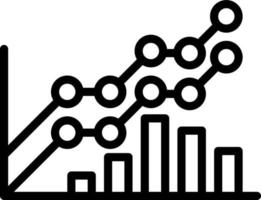 icône de ligne pour graphique vecteur