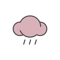 illustration d'icône de pluie vecteur