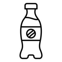 style d'icône de bouteille de cola vecteur