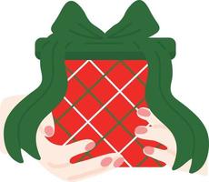 cadeau de Noël. guirlandes, drapeaux, étiquettes, bulles, rubans et autocollants. collection d'icônes décoratives de joyeux noël. vecteur