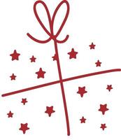 cadeau de Noël. guirlandes, drapeaux, étiquettes, bulles, rubans et autocollants. collection d'icônes décoratives joyeux noël vecteur