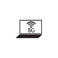 modèle de vecteur de signe de logo 5g