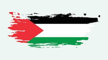 effet de texture vecteur drapeau palestine