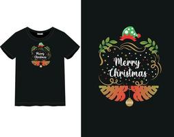 tee shirt joyeux noel vecteur