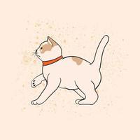bébé chat drôle dessin animé jouant personnage illustration vectorielle dessin animé vecteur