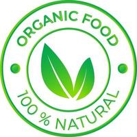 élément de design vectoriel vert pour les logos naturels organiques. logotype organique. signe d'aliments biologiques naturels pour la conception d'emballages