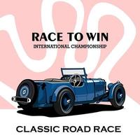 classiques peed style racing design illustration design vecteur