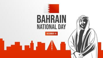 anniversaire national de bahreïn vecteur
