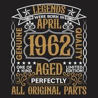 conception de t-shirt de typographie d'anniversaire vintage vecteur