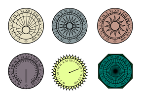 Free Sun Dial Vector