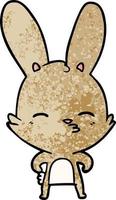 personnage de lapin de dessin animé vecteur