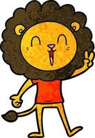 personnage de dessin animé lion vecteur