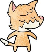 personnage de renard de vecteur en style cartoon