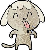 personnage de chien de vecteur dans le style de dessin animé