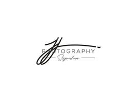 lettre jj signature logo template vecteur