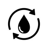 icône du cycle de l'eau vecteur