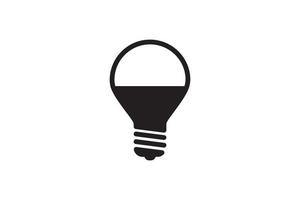 icône de lampe led technologie d'économie d'énergie. ampoule électrique puissance innovation moderne. signe de vecteur de maison intelligente.