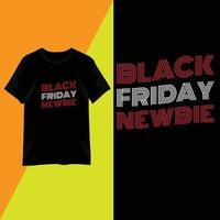 conception de t shirt vendredi noir typographie à la mode vecteur