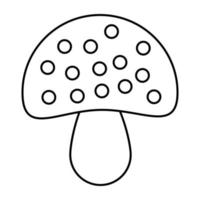 icône du design moderne de champignon vecteur