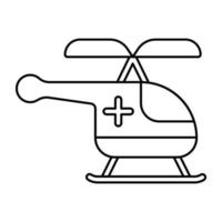 icône de conception parfaite d'ambulance aérienne vecteur