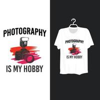 conception de modèle de t-shirt de photographie. vecteur