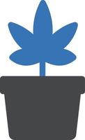 illustration vectorielle de plante marijiuana sur fond.symboles de qualité premium.icônes vectorielles pour le concept et la conception graphique. vecteur
