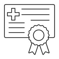 icône du design moderne du certificat vecteur