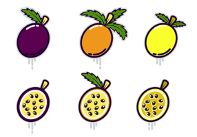 Vector de fruits de la passion gratuit