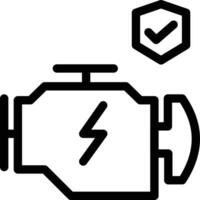 illustration vectorielle de moteur de voiture sur fond. symboles de qualité premium. icônes vectorielles pour le concept et la conception graphique. vecteur